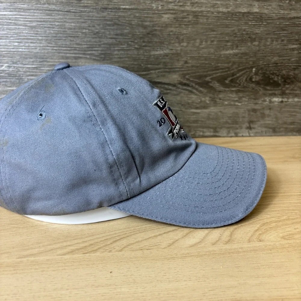 US Open Pebble Beach Hat Cap Strap Back Mens USGA Golf Tournament Gray 2010